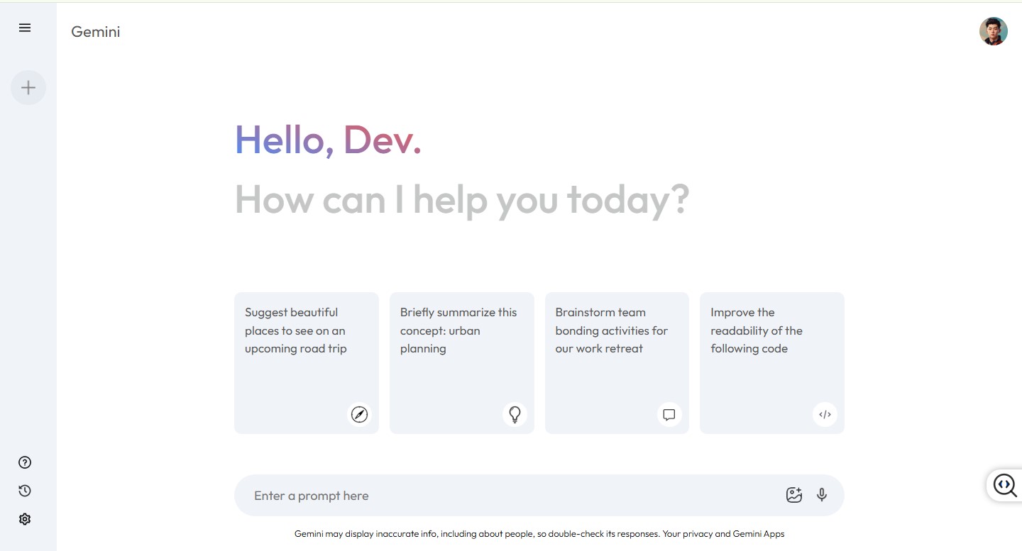 Gemini Clone (AI Chat UI)